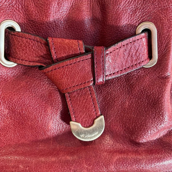 B MAKOWSKY Shoulder Bag Leather Leopard Print Lining Magnetic Closure handbag - Picture 2 of 11